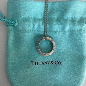 Tiffany & Co. Silver Circle 1837 Necklace